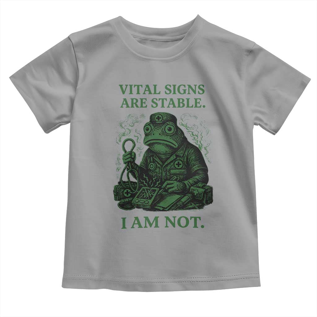 Frog Medic Toddler T Shirt Funny Animal EMT Emergency Health Workers TS10 Sport Gray Print Your Wear