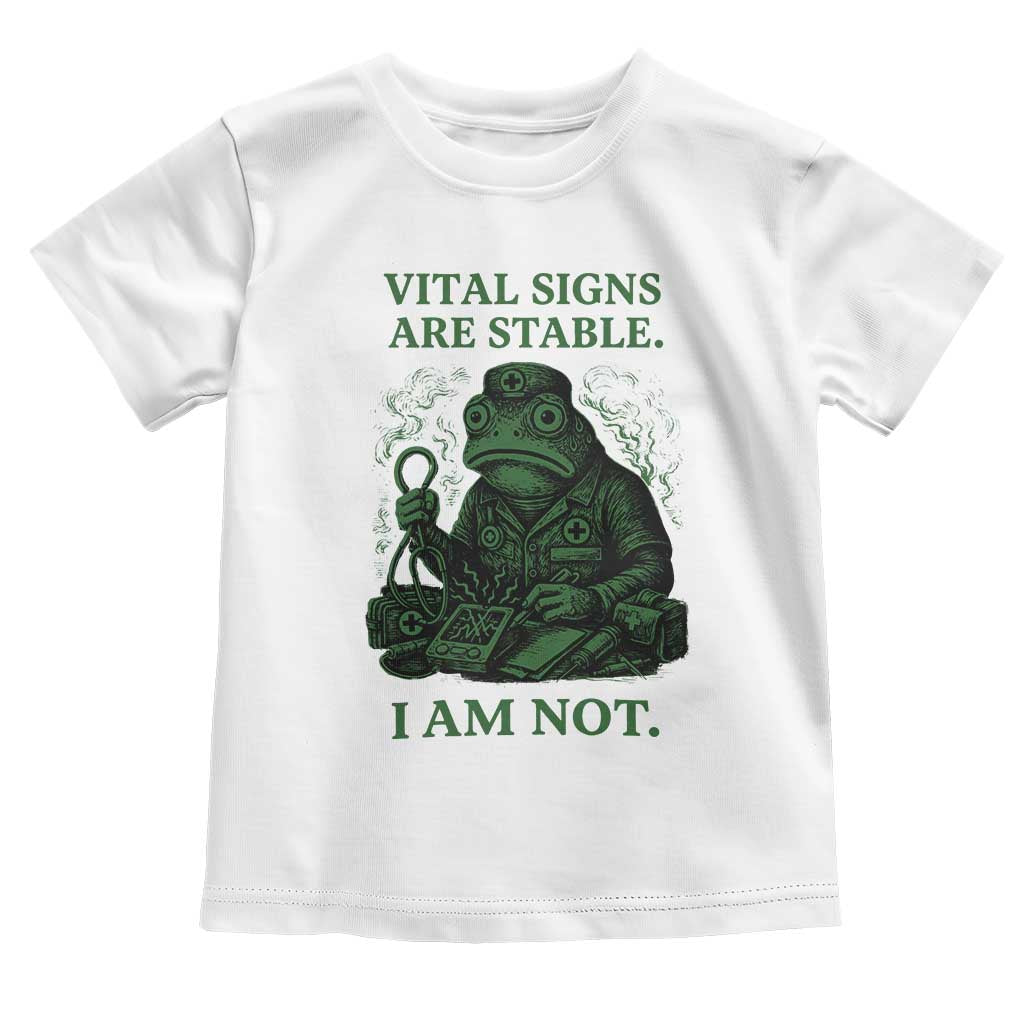 Frog Medic Toddler T Shirt Funny Animal EMT Emergency Health Workers TS10 White Print Your Wear