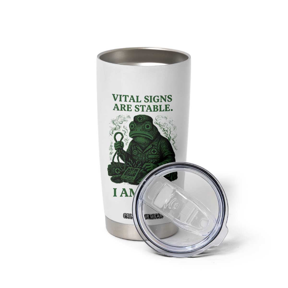 Frog Medic Tumbler Cup Funny Animal EMT Emergency Health Workers TS10 Print Your Wear