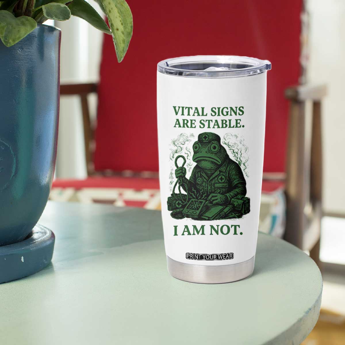 Frog Medic Tumbler Cup Funny Animal EMT Emergency Health Workers TS10 Print Your Wear