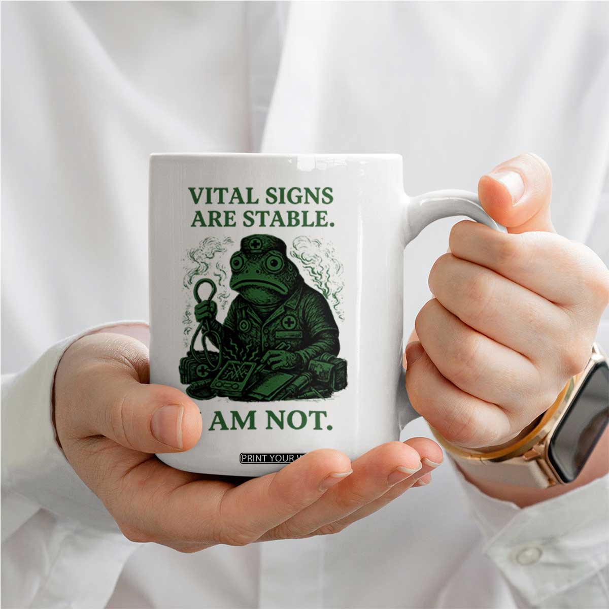 Frog Medic Coffee Mug Funny Animal EMT Emergency Health Workers TS10 Print Your Wear
