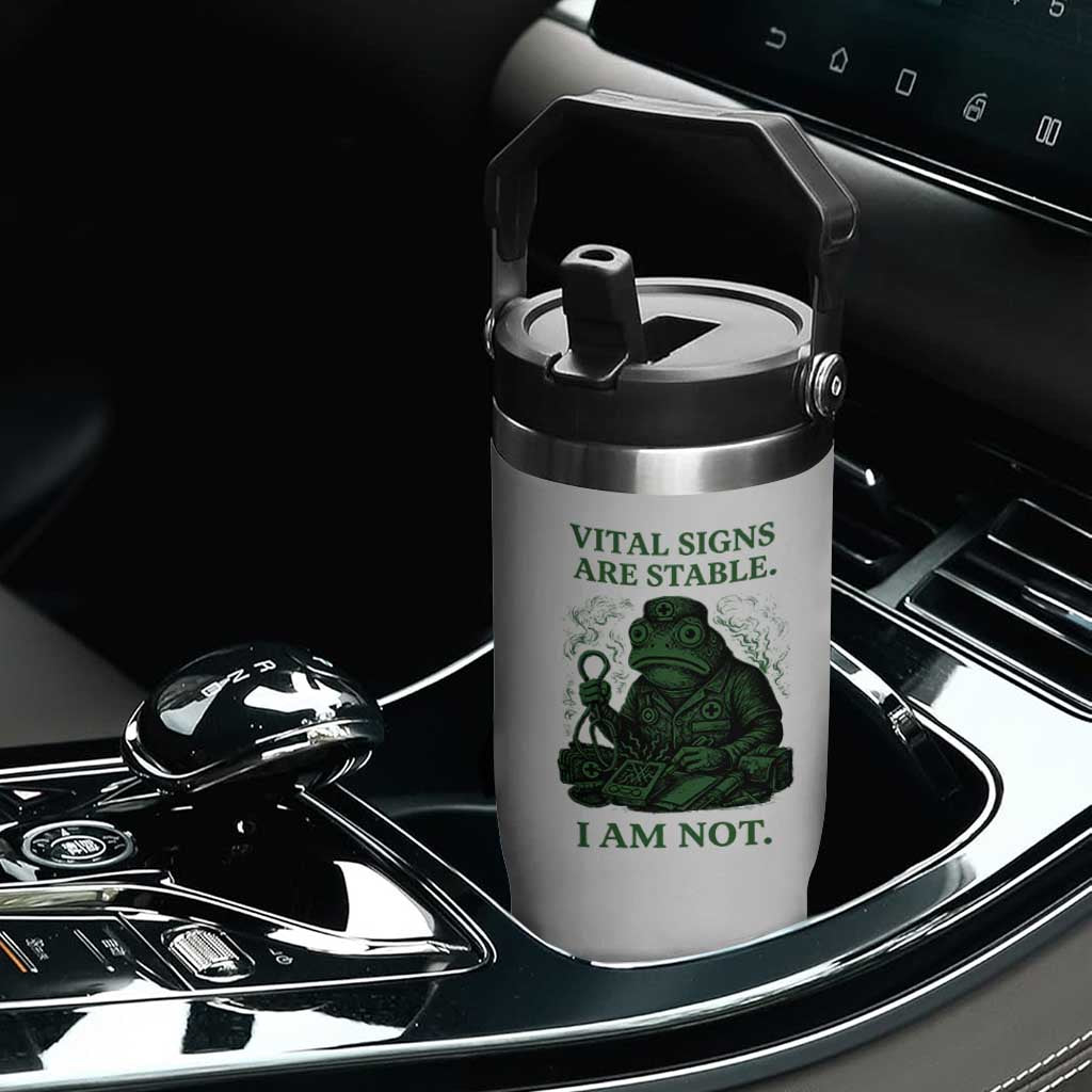 Frog Medic Flip Straw Tumbler Funny Animal EMT Emergency Health Workers TS10 Print Your Wear
