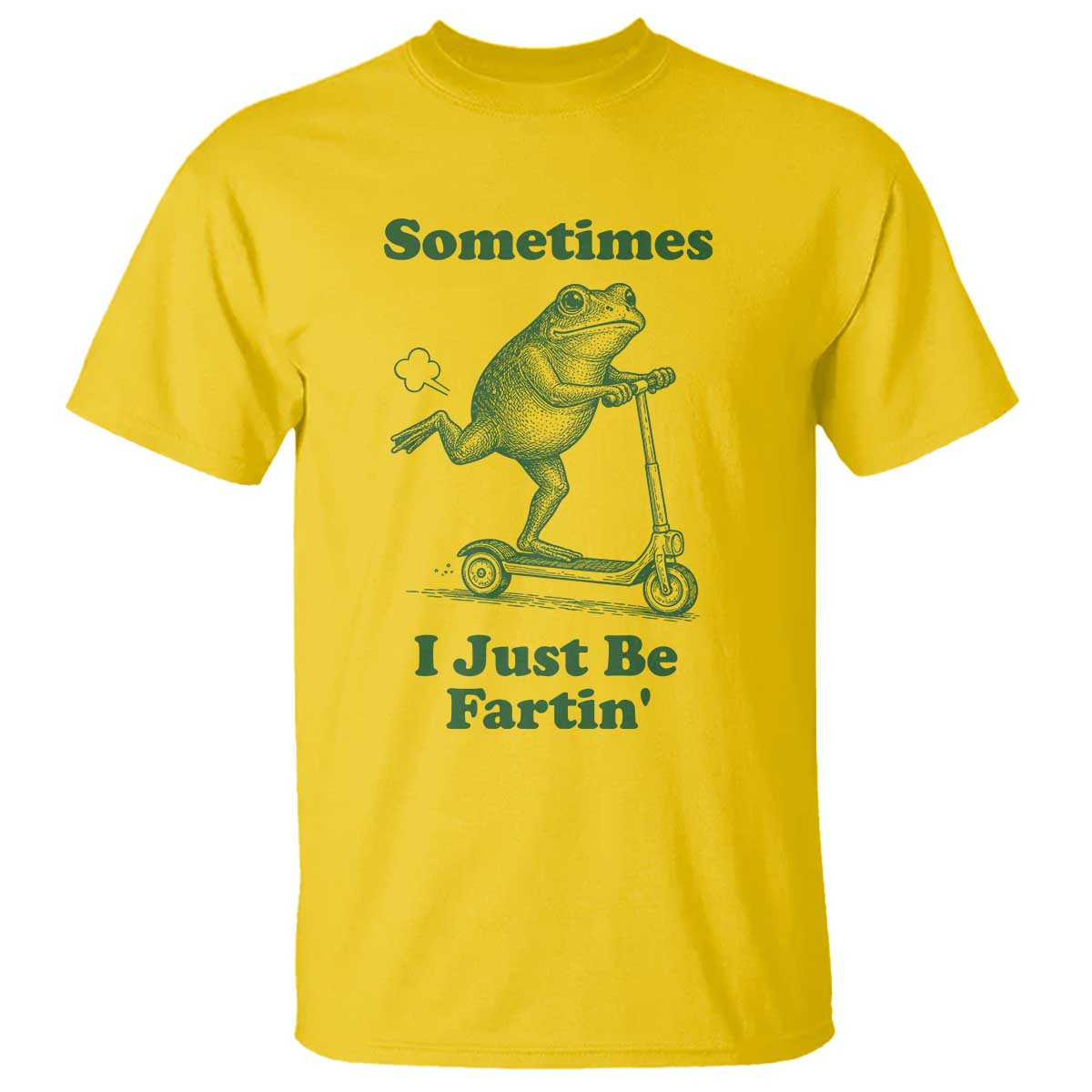 Sometimes I Just Be Fartin T Shirt Vintage 90s Funny Frog Meme Unhinged Gag Gift TS10 Daisy Print Your Wear