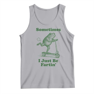 Sometimes I Just Be Fartin Tank Top Vintage 90s Funny Frog Meme Unhinged Gag Gift TS10 Athletic Heather Print Your Wear