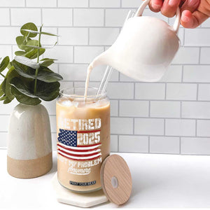 Vintage Retired 2025 Glass Can Not My Problem Anymore American Flag TS10 Print Your Wear