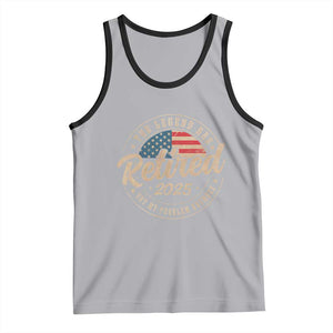 Funny Retirement Gifts Tank Top Legend Has Retired 2025 Not My Problem Anymore US Flag TS10 Athletic Heather Black Print Your Wear