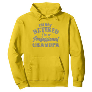Funny Retirement Grandpa Hoodie I'm Not Retired I'm A Professional Grandpa Joke Humor TS10 Daisy Print Your Wear