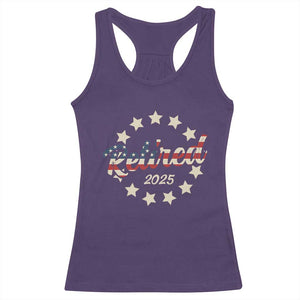 Retired 2025 Racerback Tank Top Retirement Gifts American Flag TS10 Purple Print Your Wear