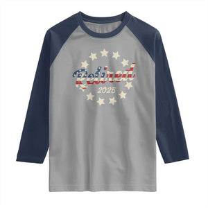 Retired 2025 Raglan Shirt Retirement Gifts American Flag TS10 Sport Gray Navy Print Your Wear