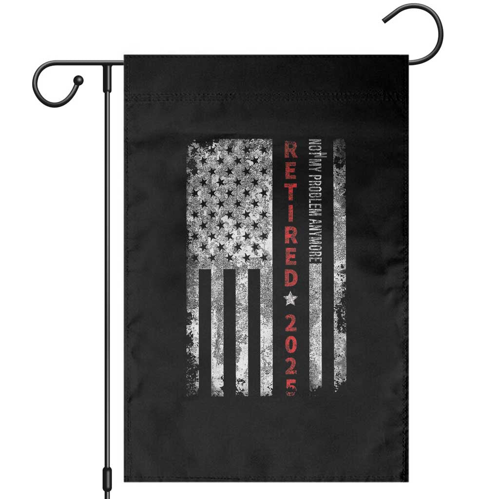 Retired 2025 Garden Flag Vintage Old American Flag TS10 Black Print Your Wear