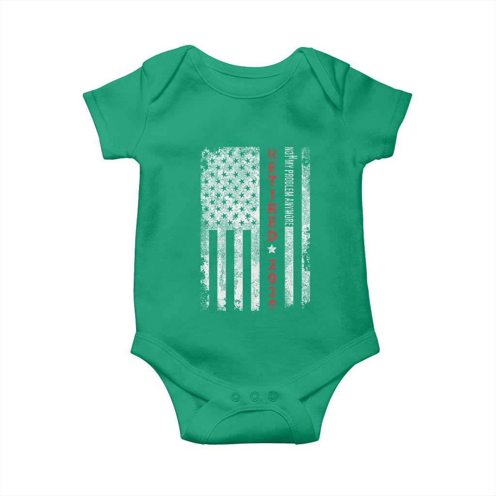 Retired 2025 Baby Onesie Vintage Old American Flag TS10 Irish Green Print Your Wear