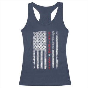 Retired 2025 Racerback Tank Top Vintage Old American Flag TS10 Navy Print Your Wear