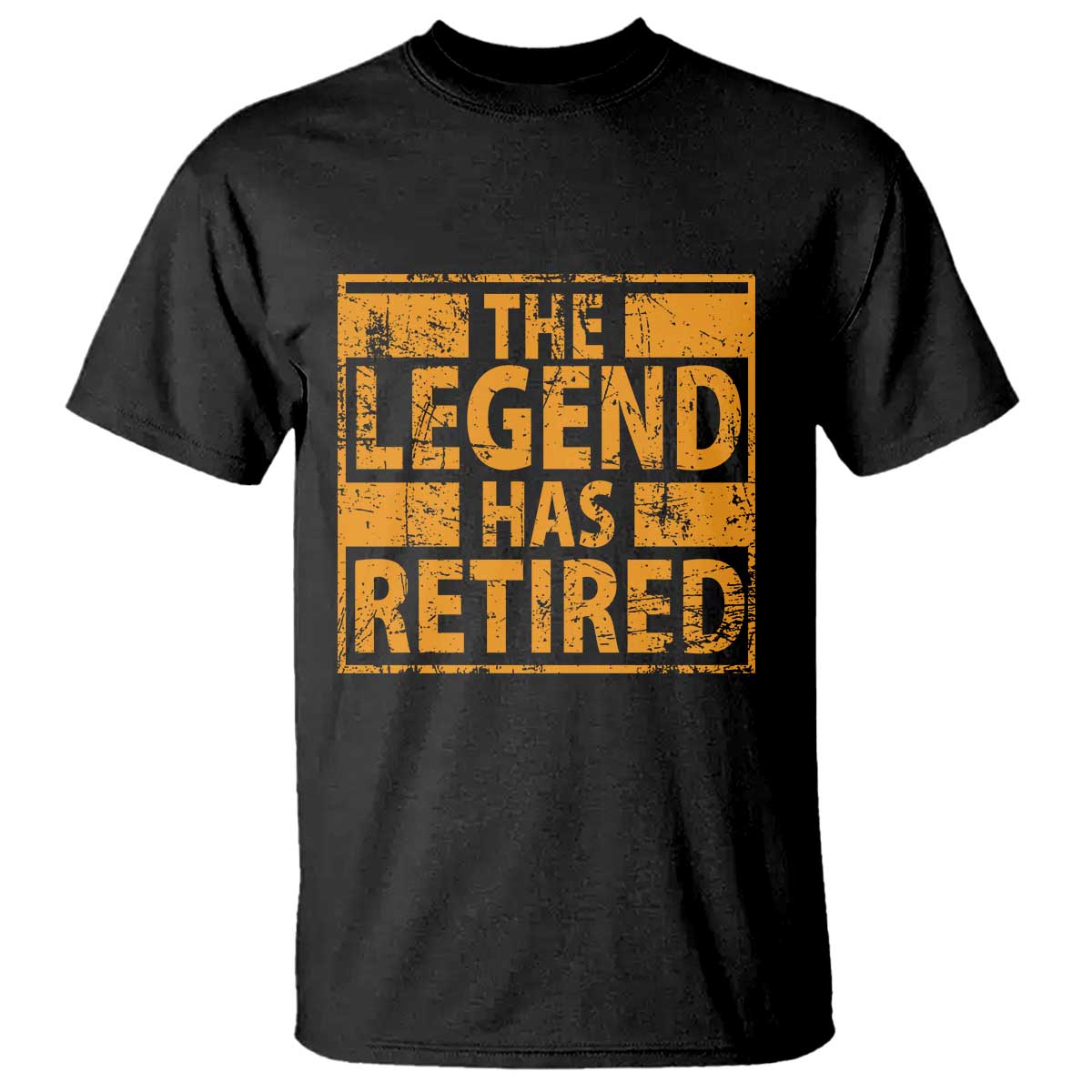 Retro The Legend Has Retired T Shirt Retirement Gifts TS10 Black Print Your Wear