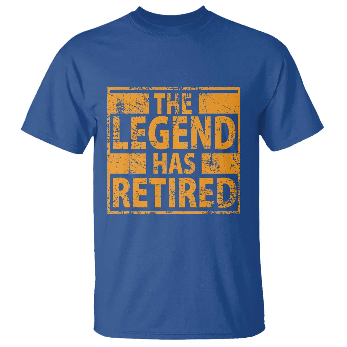 Retro The Legend Has Retired T Shirt Retirement Gifts TS10 Royal Blue Print Your Wear