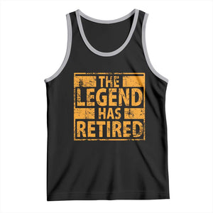 Retro The Legend Has Retired Tank Top Retirement Gifts TS10 Black Athletic Heather Print Your Wear
