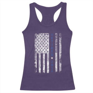 Retired 2025 Racerback Tank Top Not My Problem Anymore Vintage American Flag TS10 Purple Print Your Wear