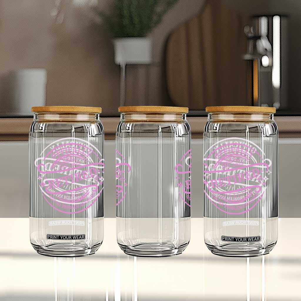 Retired Est 2025 Glass Can Not My Problem Anymore Vintage Pink Retirement Gifts TS10 Print Your Wear