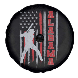 Alabama Fan Spare Tire Cover Vintage Bama Baseball Lovers American Flag AL State TS10 Print Your Wear