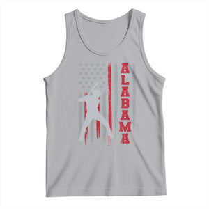 Alabama Fan Tank Top Vintage Bama Baseball Lovers American Flag AL State TS10 Athletic Heather Print Your Wear