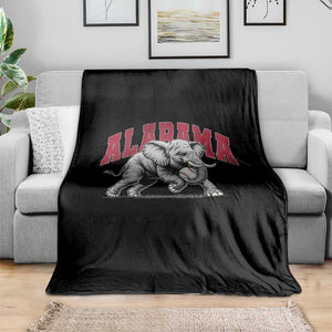 Alabama Fan Throw Blanket Baseball Bama Mascot Game Day TS10 Print Your Wear