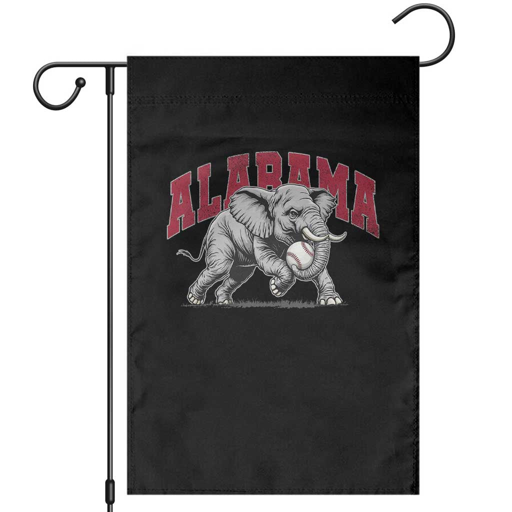 Alabama Fan Garden Flag Baseball Bama Mascot Game Day TS10 Black Print Your Wear