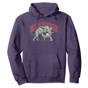 Alabama Fan Hoodie Baseball Bama Mascot Game Day TS10 Purple Print Your Wear