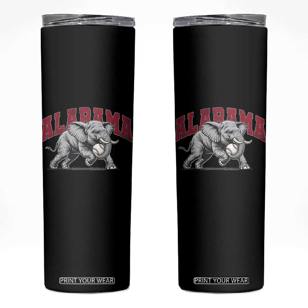 Alabama Fan Skinny Tumbler Baseball Bama Mascot Game Day TS10 Black Print Your Wear