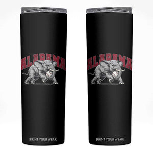 Alabama Fan Skinny Tumbler Baseball Bama Mascot Game Day TS10 Black Print Your Wear