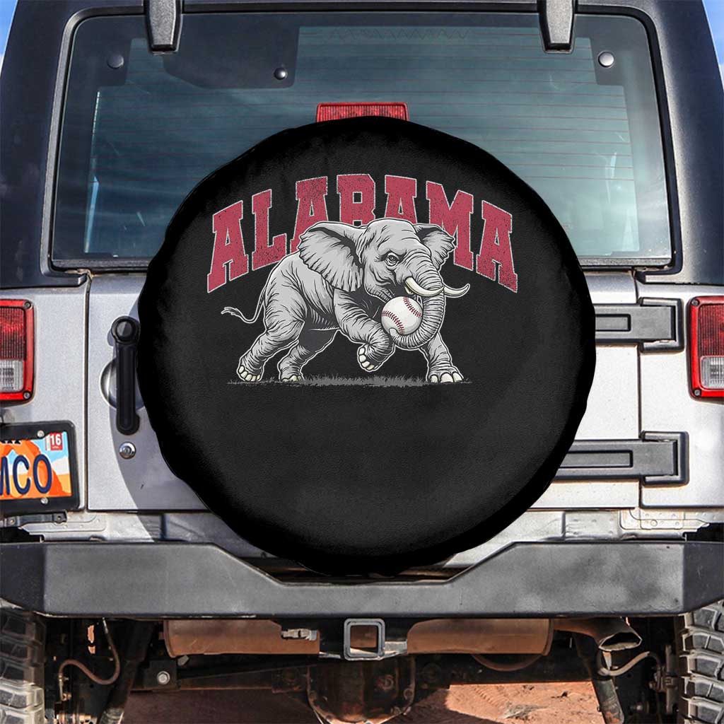 Alabama Fan Spare Tire Cover Baseball Bama Mascot Game Day TS10 No hole Black Print Your Wear