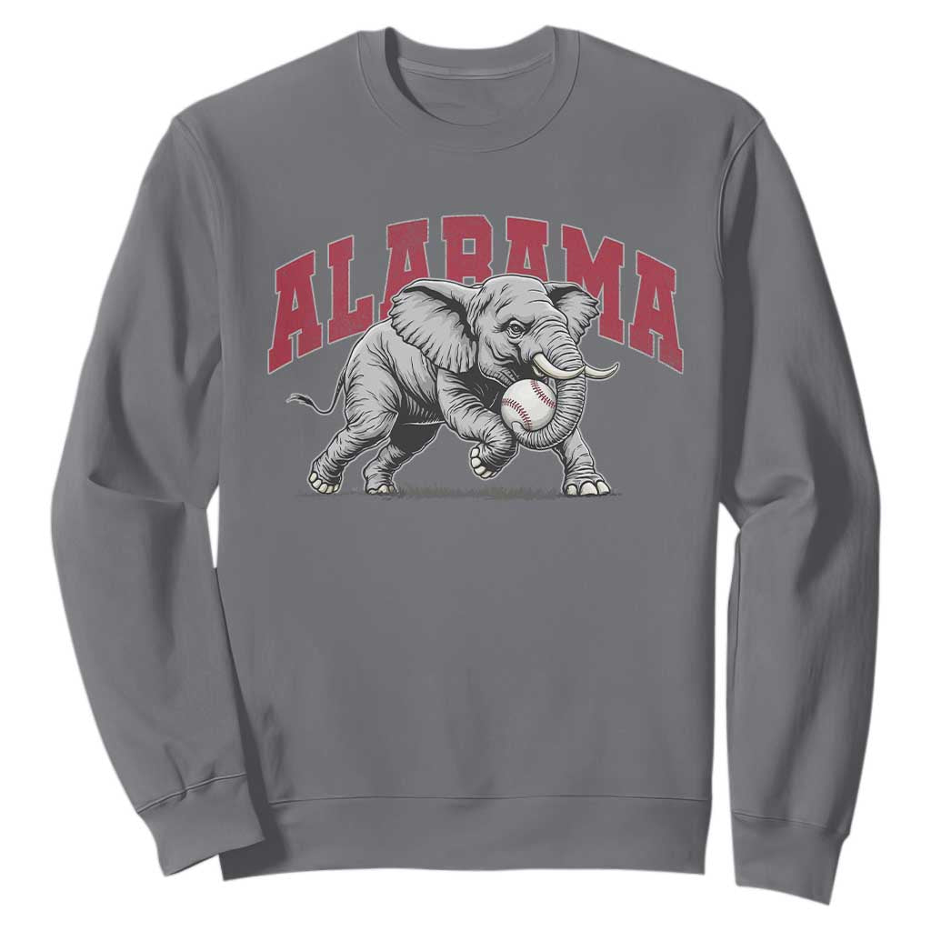 Alabama Fan Sweatshirt Baseball Bama Mascot Game Day TS10 Charcoal Print Your Wear
