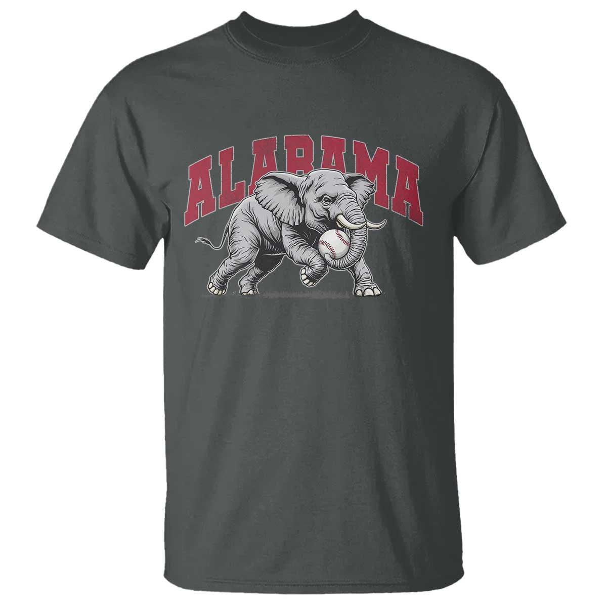 Alabama Fan T Shirt Baseball Bama Mascot Game Day TS10 Dark Heather Print Your Wear