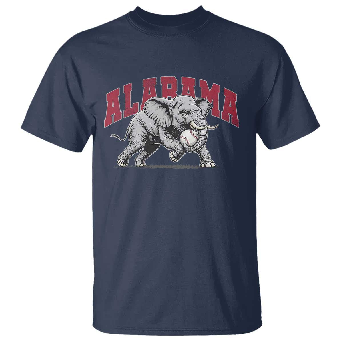 Alabama Fan T Shirt Baseball Bama Mascot Game Day TS10 Navy Print Your Wear