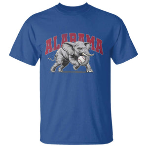 Alabama Fan T Shirt Baseball Bama Mascot Game Day TS10 Royal Blue Print Your Wear