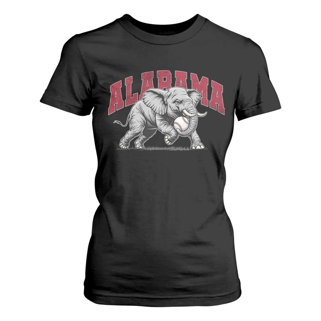 Alabama Fan T Shirt For Women Baseball Bama Mascot Game Day TS10 Black Print Your Wear