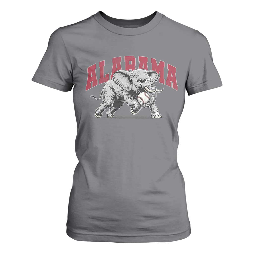 Alabama Fan T Shirt For Women Baseball Bama Mascot Game Day TS10 Charcoal Print Your Wear