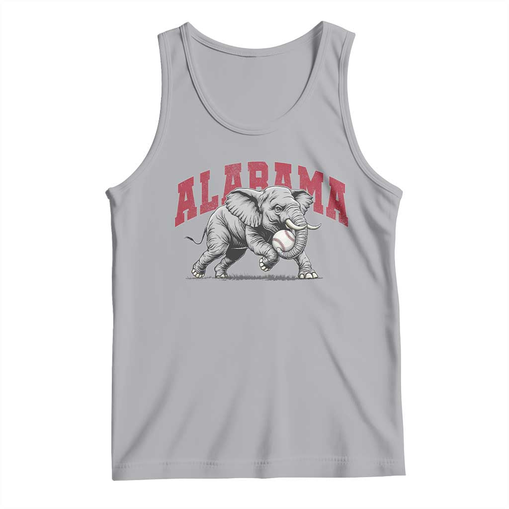 Alabama Fan Tank Top Baseball Bama Mascot Game Day TS10 Athletic Heather Print Your Wear