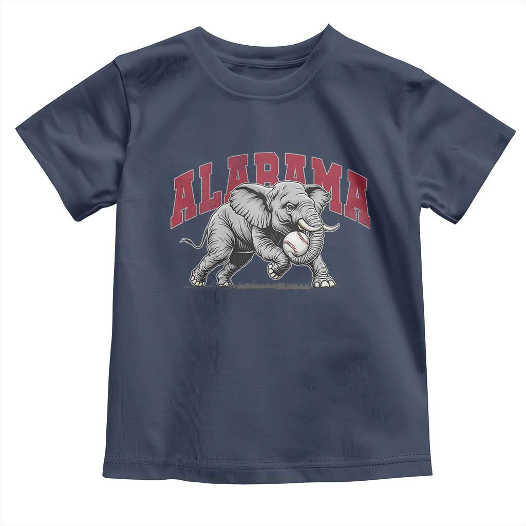 Alabama Fan Toddler T Shirt Baseball Bama Mascot Game Day TS10 Navy Print Your Wear