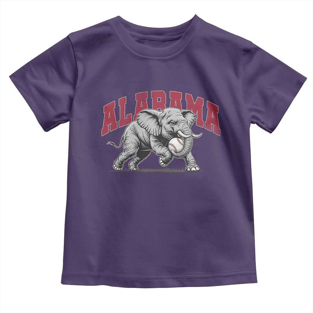 Alabama Fan Toddler T Shirt Baseball Bama Mascot Game Day TS10 Purple Print Your Wear