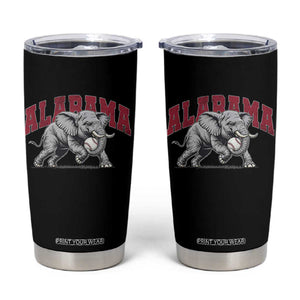 Alabama Fan Tumbler Cup Baseball Bama Mascot Game Day TS10 Black Print Your Wear
