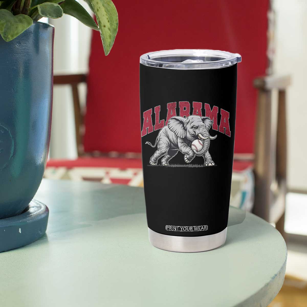 Alabama Fan Tumbler Cup Baseball Bama Mascot Game Day TS10 Print Your Wear