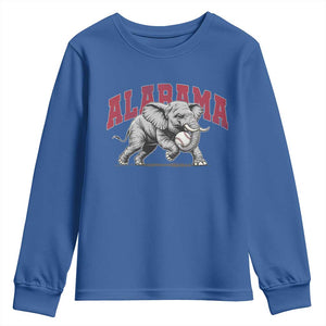 Alabama Fan Youth Sweatshirt Baseball Bama Mascot Game Day TS10 Royal Blue Print Your Wear