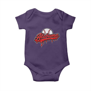 Alabama Baseball Baby Onesie Bama Sports Team Game Day TS10 Purple Print Your Wear