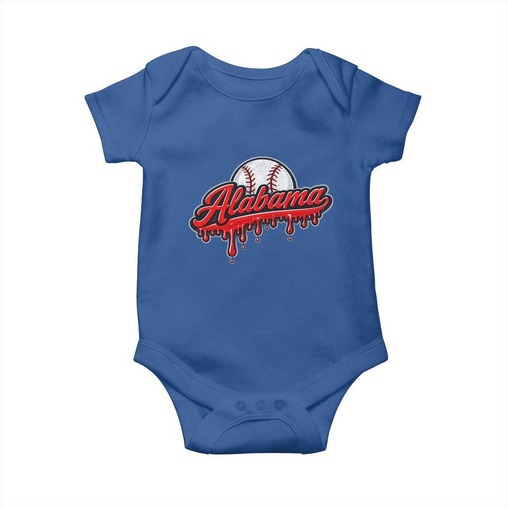 Alabama Baseball Baby Onesie Bama Sports Team Game Day TS10 Royal Blue Print Your Wear