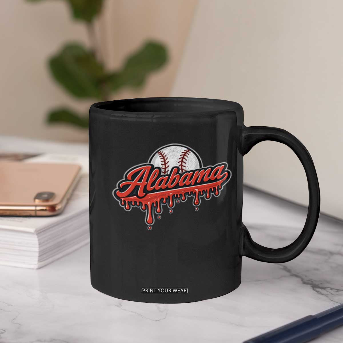 Alabama Baseball Coffee Mug Bama Sports Team Game Day TS10 Print Your Wear