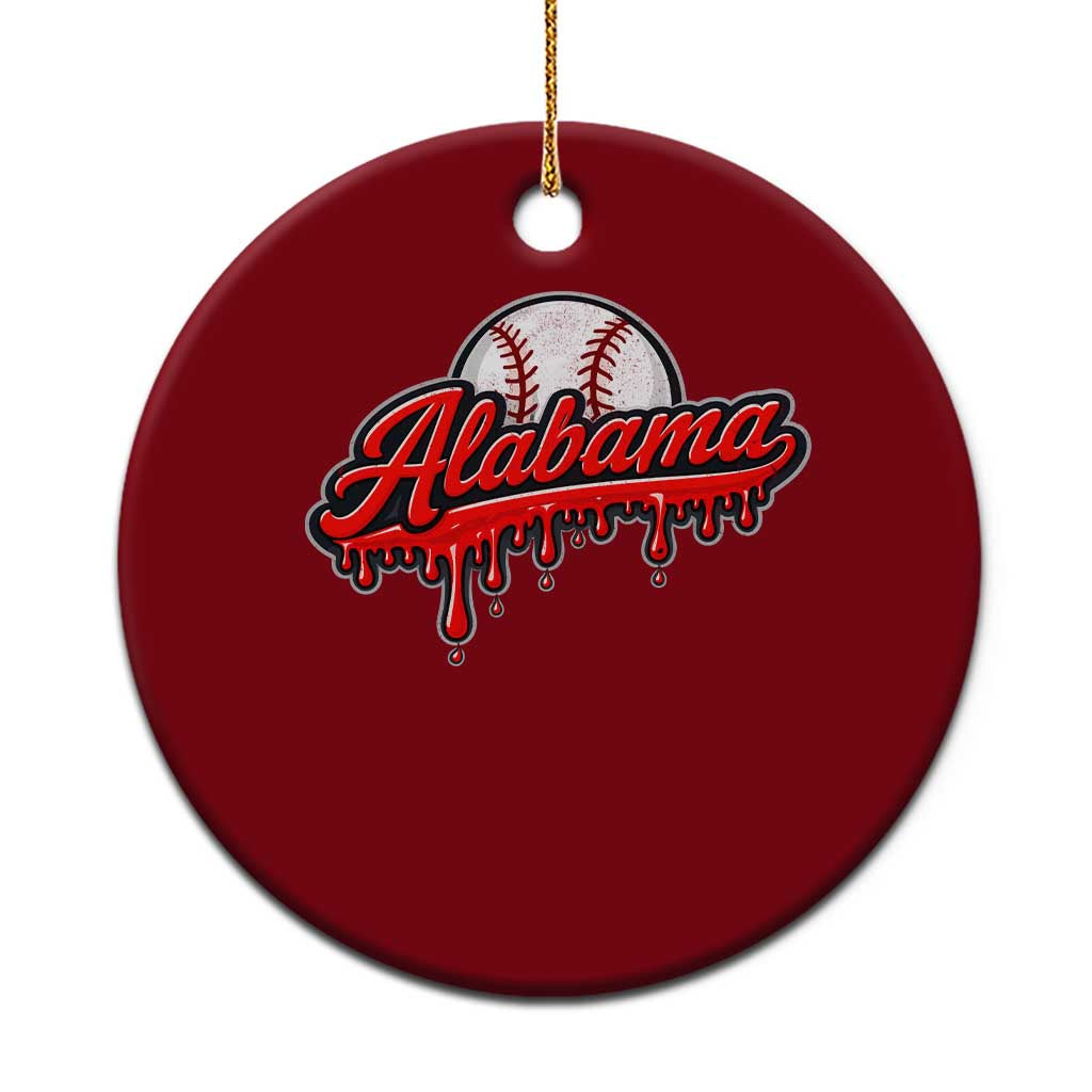 Alabama Baseball Ceramic Ornament Bama Sports Team Game Day TS10 1pc Red Print Your Wear
