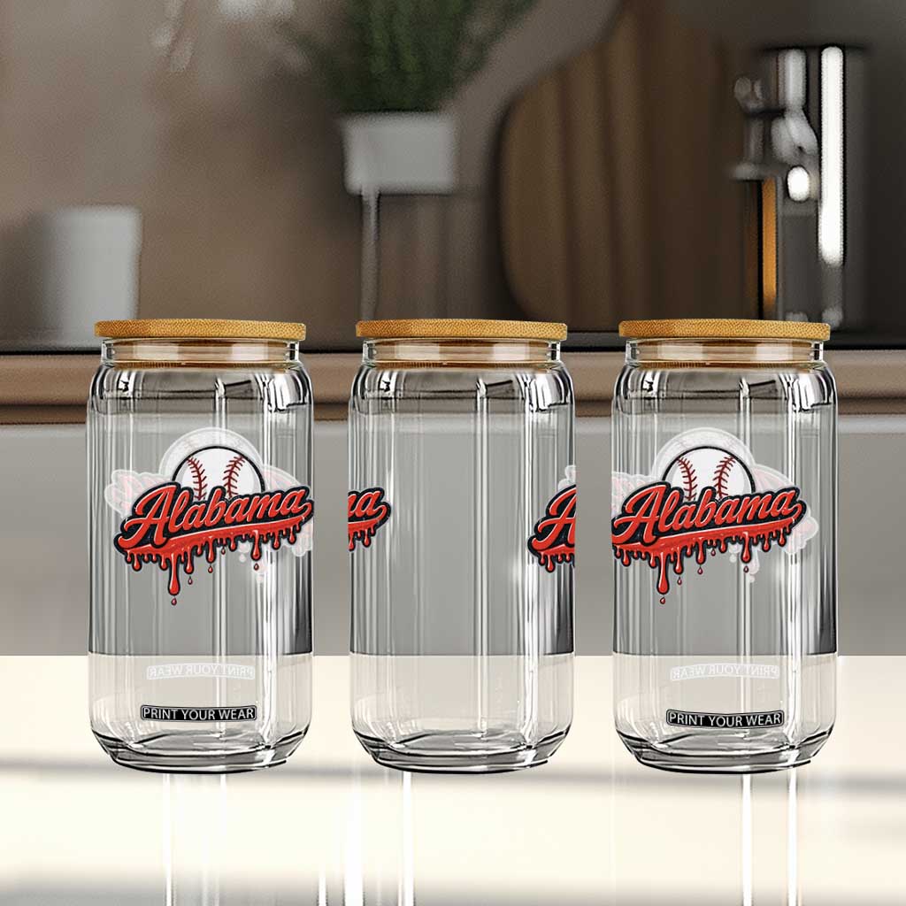 Alabama Baseball Glass Can Bama Sports Team Game Day TS10 Print Your Wear