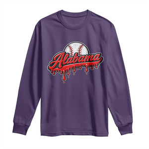 Alabama Baseball Long Sleeve Shirt Bama Sports Team Game Day TS10 Purple Print Your Wear