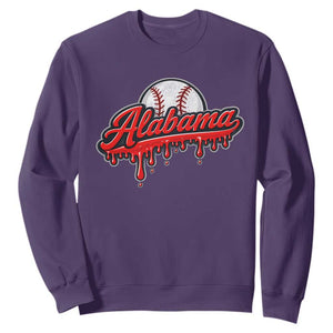 Alabama Baseball Sweatshirt Bama Sports Team Game Day TS10 Purple Print Your Wear