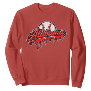Alabama Baseball Sweatshirt Bama Sports Team Game Day TS10 Red Print Your Wear