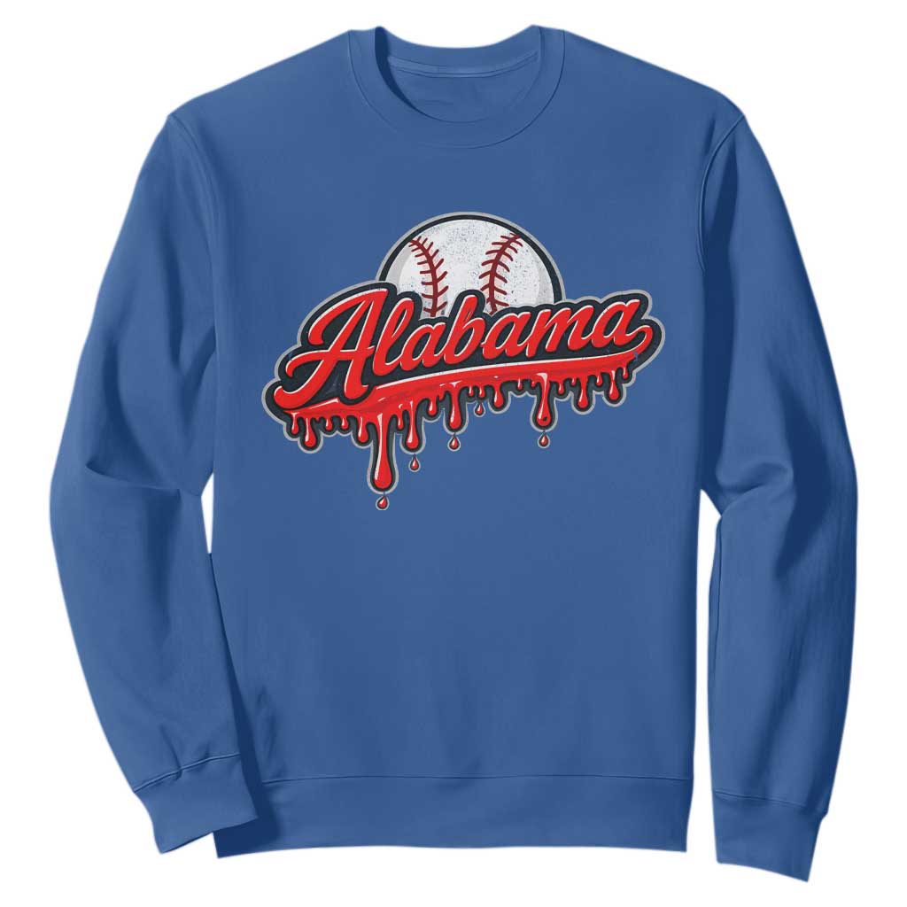 Alabama Baseball Sweatshirt Bama Sports Team Game Day TS10 Royal Blue Print Your Wear
